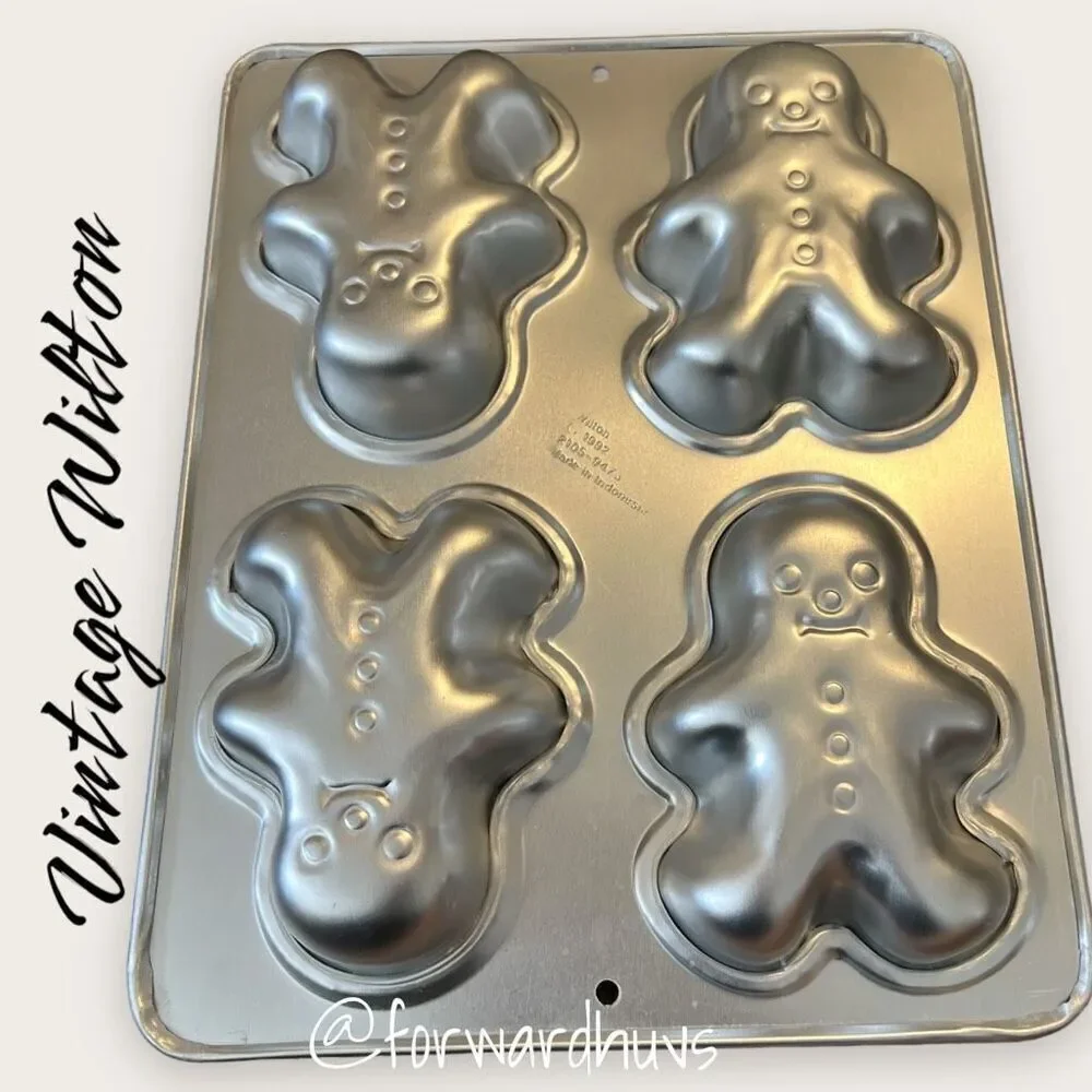 Vintage Wilton Gingerbread Cake Pan with Mini Openings